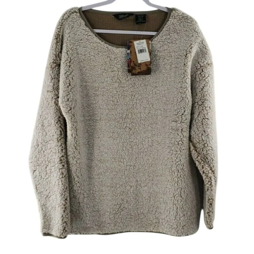 Stillwater Supply Women’s Lightweight Sherpa Pullover Soft Cozy Top XL New - Picture 2 of 2